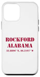 Coque pour iPhone 12 mini Rockford Alabama Coordonnées Souvenir
