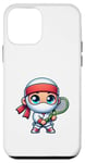 Coque pour iPhone 12 mini Squash mignon de jeu de court de tennis Ninja