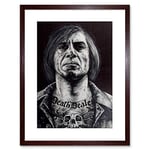 Wee Blue Coo NO COUNTRY OLD MEN TATTOO INKED ICON FRAMED ART PRINT BY W.MAGUIRE F97X12458