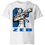 T-Shirt Enfant Zeb Star Wars Rebels - Blanc - 7-8 ans