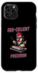 Coque pour iPhone 11 Pro Oeuf amusant et mignon Samouraï Poulet Sushi