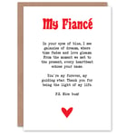 Greeting Card Love Poem Blue Eyes Fiancé Romantic Poetry Fun Valentine's Day