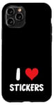 iPhone 11 Pro I Love Stickers - Heart - Art Artist Journal Journaling Case