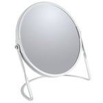 Miroir grossissant sur pied Acier AKIRA Blanc mat Spirella