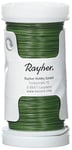 Rayher Fil floral en fer p. bricolage bobine 100 m 0,35 mm, vert foncé, 2400113