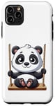 Coque pour iPhone 11 Pro Max Aire de jeux Panda Swinging Playground Fun