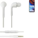 Earphones for Motorola Moto E7 Power in earsets stereo head set