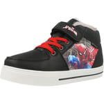 Spider-Man High Tops Black/Dark Grey Synthetic Trainers Shoes