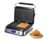 Gaufrier Gaufre Belge 1600W gris noir Vendos85