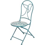 Iperbriko - Chaise de bistrot pliante en fer pour l'extérieur Minca