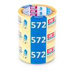 Scley Masking Tape, Width 48 mm, Length 33 m, Pack of 3 Painter's Masking Tape, Yellow Masking Tape for Painting Work Series *572*, A0300-720348