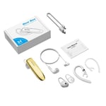 UUSI BEE LC-B41 Single Ear Headset Handsfree-puhelu Mukava käyttää Bluetooth 5.0 Langattomat kuulokkeet Gold