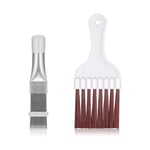 Ahlsen - 2 Pièces Brosse Nettoyage, Brosse Radiateur Nettoyant Climatisation Maison, Kit Nettoyage Climatisation Split Bombe Nettoyage Climatiseur