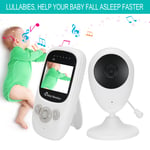 New 2.4G Wireless Baby Monitor Music Function Temperature Monitor Video Baby Mon