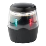 OSCULATI Sphera IV 360° lanterne Tricolor LED - 12/24V - Sort hus - anker