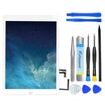 NB+ Screen Replacement For iPad Air 2013 Touch Screen Digitizer Pre-Installed with Home Button and Adhesive Model A1474 A1475 A1476 (White)