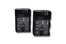 2 Batteries pour Blackmagic Video Assist 4K 2000mAh 7,2V