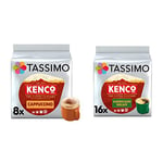 Tassimo Kenco Cappuccino Coffee Pods x8 (Pack of 5, Total 40 Drinks) & Tassimo Kenco Americano Decaf Coffee Pods (Pack of 5, Total 80 Coffee Capsules)