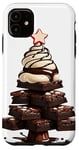 Coque pour iPhone 11 Arbre de Noël Hot Fudge Brownie Sundae