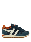 Gola Kids' Daytona Pure Double Strap Trainers, Navy/Ink/Off White