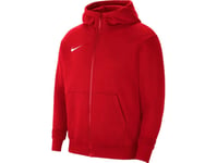 Nike Park 20 Fleece Hoodie Med Heltäckande Dragkedja För Barn Röd Cw6891 657 (Xs)