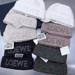 vinter Män Kvinnor Samma stickad mössa Winter Warm Student Woolen Hat white One size LOEWE