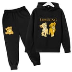 Barn Lejonkungen Kläder 2 Delar Set För Flickor Kläder Pojkar Simba Hoodies Topp+byxor Barn Kostym Träningsoverall Sportkläderbild Färg20[HK] 120CM