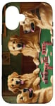 iPhone 16 Dogs Playing Poker Dog Golden Retriever Retrievers Card Case