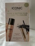 Iconic London Name a Better Duo Gift Set Triple Threat Mascara & Prep-Set-Glow