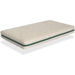 Dormalit - Matelas pour lit bebe 60x120 organic aqua breathair - 11 cm - Noyau 100% Lavable, respirant, ecologique et recetclabl