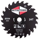 Mitsutomo Sågklinga cirkelsåg 254x30 mm 24T