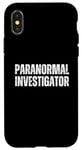 Coque pour iPhone X/XS Enquêteur paranormal chasse fantôme Halloween