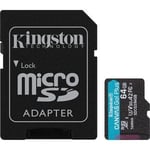 Kingston 64GB Canvas Go Plus 170R MSDXC Flash Memory Card