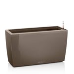 Lechuza – Pot de Fleurs d'Interieur – Premium Cararo – Réserve d'Eau Intégrée – Coloris Taupe – 75 x 30 x 43 cm