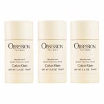 Calvin Klein 3-pack Calvin Klein Obsession For Men Deostick 75ml