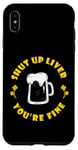 Coque pour iPhone XS Max Boire de la bière Saint Patrick's Shut Up Foie