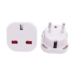 Wall Socket Socket Plug UK to EU Converter Travel Adapter Outlet Connector