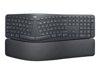 Logitech ERGO K860 - Clavier - sans fil - 2.4 GHz, Bluetooth 5.0 - QWERTY - International US - graphite