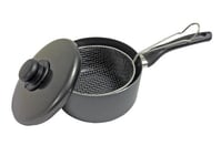 Pendeford Bronze Metal Chip Frying Basket Pan 20cm PO37