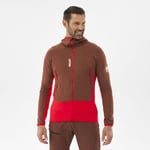 Millet Fusion Grid Hoodie - Polaire homme Red / Cinnamon S