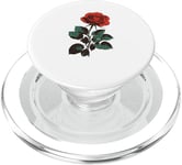 Cute Red Roses Flower Gardening Red Flower Valentines Day PopSockets PopGrip for MagSafe