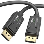 KabelDirekt - 8K DisplayPort Câble 2.0-5m - Câble DP 2.0 avec blindage A.I.S. spécial pour PC de jeu/ordinateurs portables de jeu et haute résolution 4K / 8K ou très rapide 144Hz, 240Hz ou 360Hz