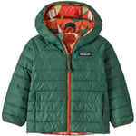 PATAGONIA Baby Reversible Down Sweater Hoody - Vert / Orange taille 4 ans 2025