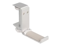 Delock - Hållare För Hörlurar - Adjustable, For Desk Mounting, Aluminum - Silver