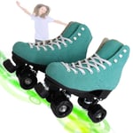 Women's Roller Skates, Double Row Four Wheels Roller Skate Skating Rink Dedicated Roller Skates, Suitable for Indoor/Outdoor,44