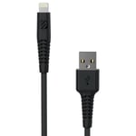 Scosche StrikeLine HD USB-kabel USB-A til Lightning, sort