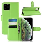 Iphone 11 Pro      Pu Wallet Case    [Green]