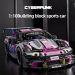 VOITURE Porsche GT3 Racing Super CYBERPUNK BRIQUE DE CONSTRUCTION 1611PC NEUF