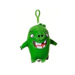 Green Pig Angry Birds Bag Clip Soft 12 Cm Plush Toys Movie Keyring Loop Backpack