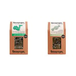 Teapigs Green Tea with Mint Made With Whole Leaves (1 Pack of 50 Tea Bags) & Peppermint Herbal Tea Bags Made With Whole Leaves (1 Pack of 50 Teabags)